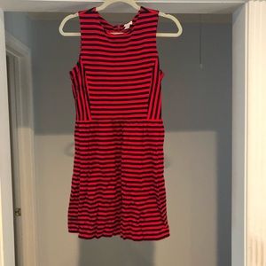 Navy and red J. Crew dress